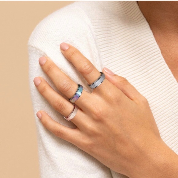 Glitter Spinner Rings For Anxiety & Stress Relief - Picture 3 of 5